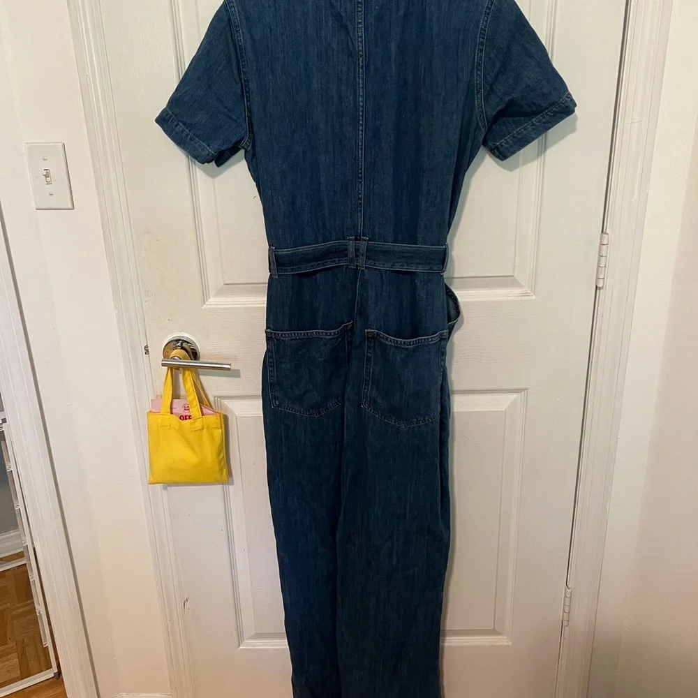 Reformation Denim Short Sleeve Jumpsuit - Picture 4 of 4